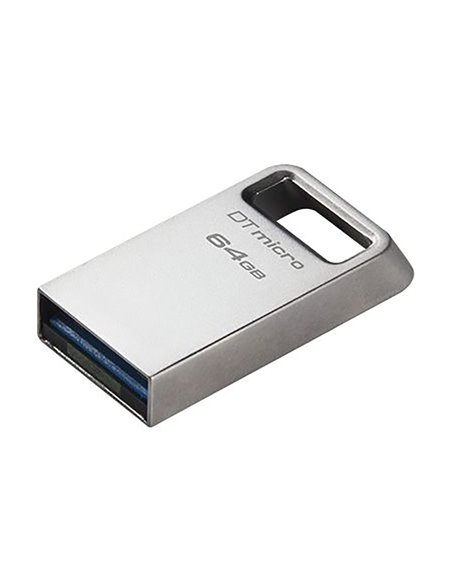 USB Flash накопитель Kingston DataTraveler Micro, 64Гб, Серебристый
