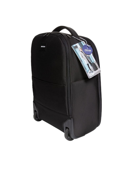 Rucsac de călătorie Bobby Trolley, 17", Poliuretan, Negru