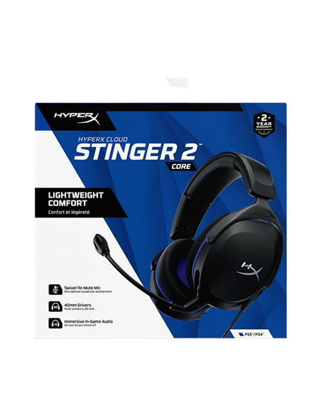 Căști gaming HyperX Cloud Stinger 2 Core, Cu fir, Negru