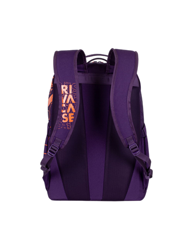 Повседневный рюкзак RivaCase Heide, 15.6", Полиэстер, Фиолетовый/Оранжевый