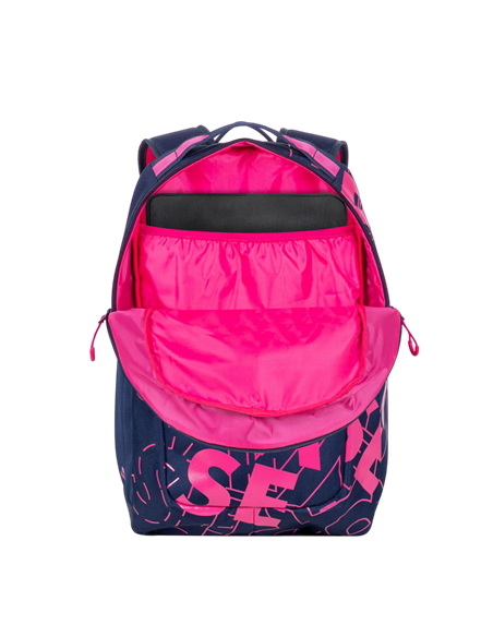 Rucsac zilnic RivaCase Heide, 15.6", Poliester, Albastru închis/Roz Rucsac zilnic RivaCase Heide, 15.6", Poliester, Albastru închis/Roz