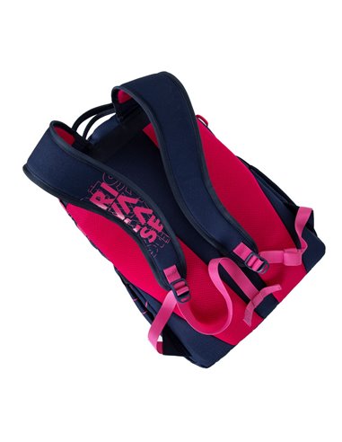 Rucsac zilnic RivaCase Heide, 15.6", Poliester, Albastru închis/Roz