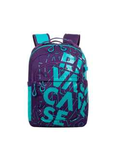 Повседневный рюкзак RivaCase Heide, 15.6", Полиэстер, Фиолетовый/Аквамарин