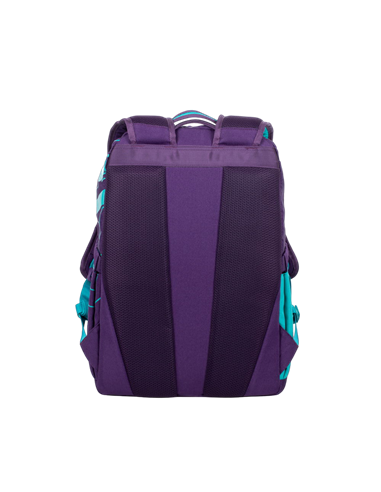 Rucsac zilnic RivaCase Heide, 15.6", Poliester, Violet/Acvamarin