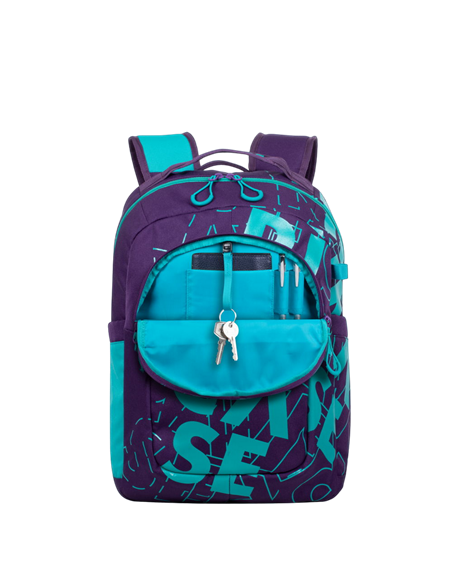 Rucsac zilnic RivaCase Heide, 15.6", Poliester, Violet/Acvamarin Rucsac zilnic RivaCase Heide, 15.6", Poliester, Violet/Acvamarin