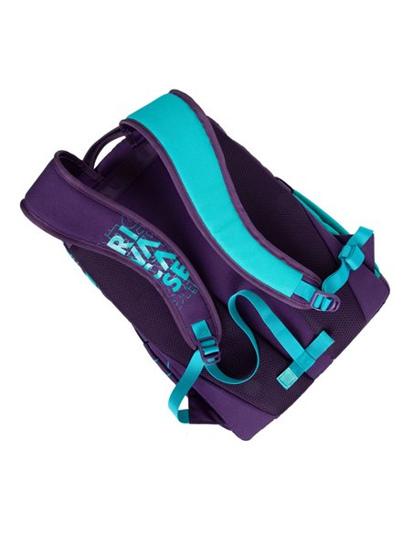 Rucsac zilnic RivaCase Heide, 15.6", Poliester, Violet/Acvamarin Rucsac zilnic RivaCase Heide, 15.6", Poliester, Violet/Acvamarin
