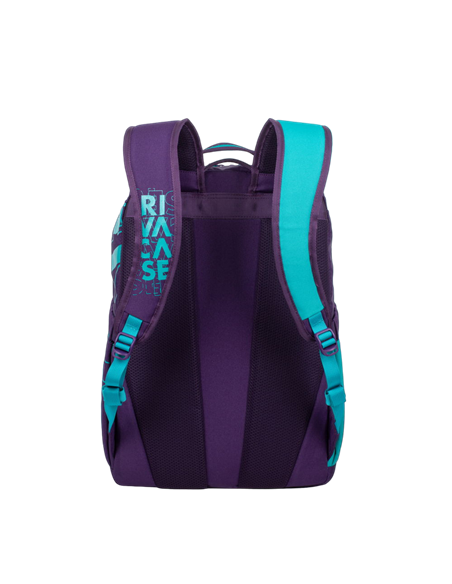 Rucsac zilnic RivaCase Heide, 15.6", Poliester, Violet/Acvamarin Rucsac zilnic RivaCase Heide, 15.6", Poliester, Violet/Acvamarin