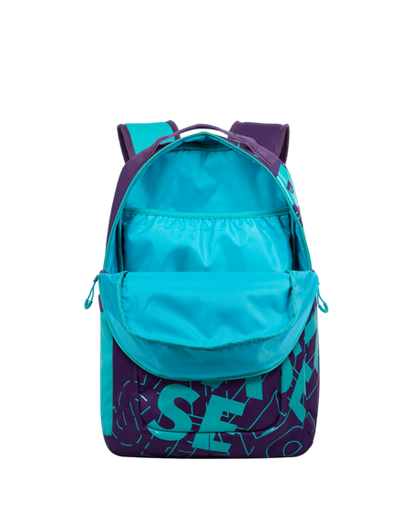 Rucsac zilnic RivaCase Heide, 15.6", Poliester, Violet/Acvamarin Rucsac zilnic RivaCase Heide, 15.6", Poliester, Violet/Acvamarin