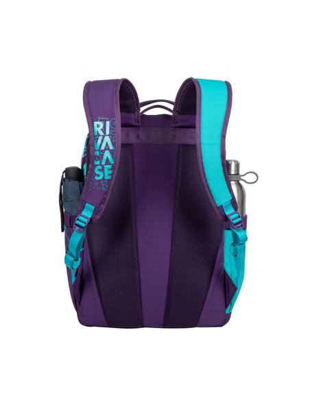 Rucsac zilnic RivaCase Heide, 15.6", Poliester, Violet/Acvamarin Rucsac zilnic RivaCase Heide, 15.6", Poliester, Violet/Acvamarin