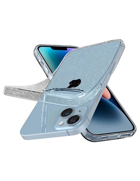 Husă Spigen iPhone 14 Plus Liquid Crystal Glitter, Transparent