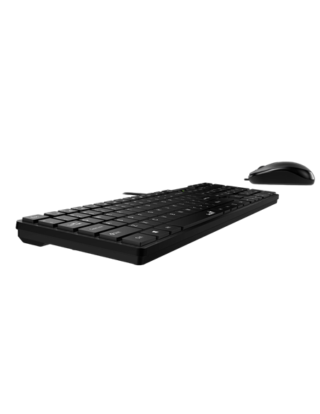 Set Tastatură + Mouse Genius SlimStar C126, Cu fir, Negru