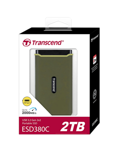 Внешний портативный SSD накопитель Transcend ESD380C, 2 ТБ, Зелёный (TS2TESD380C) 2
