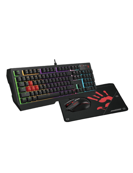 Set Tastatură + Mouse + Mouse Pad Bloody B1700 , Cu fir, Negru Set Tastatură + Mouse + Mouse Pad Bloody B1700 , Cu fir, Negru