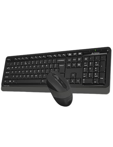 Set Tastatură + Mouse A4Tech FG1010S, Fără fir, Gri