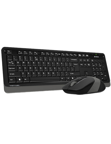 Set Tastatură + Mouse A4Tech FG1010S, Fără fir, Gri