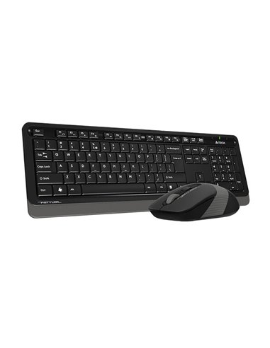 Set Tastatură + Mouse A4Tech FG1010S, Fără fir, Gri