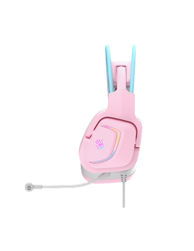 Căști gaming Bloody G575, USB, Roz
