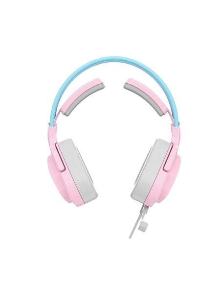 Căști gaming Bloody G575, USB, Roz
