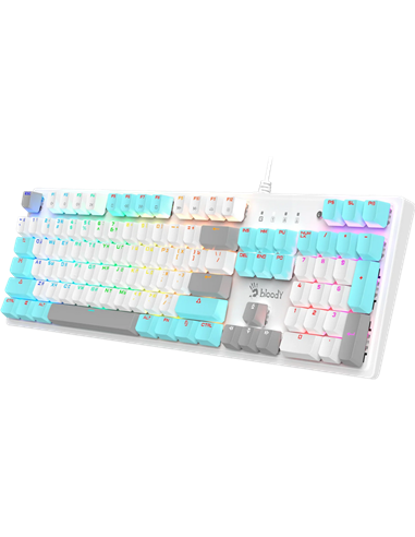 Tastatură Bloody S510R, Cu fir, Icy White