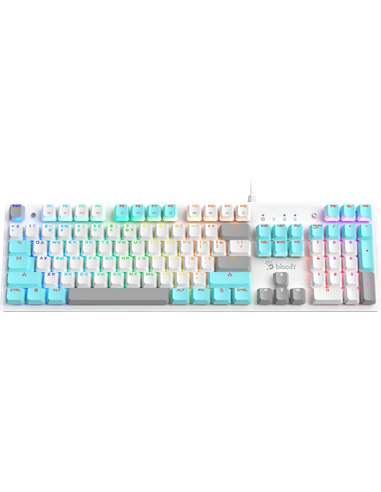 Tastatură Bloody S510R, Cu fir, Icy White