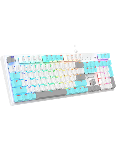 Tastatură Bloody S510R, Cu fir, Icy White