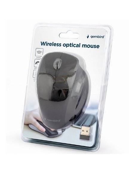 Mouse Wireless Gembird MUSW-6B-02, Negru