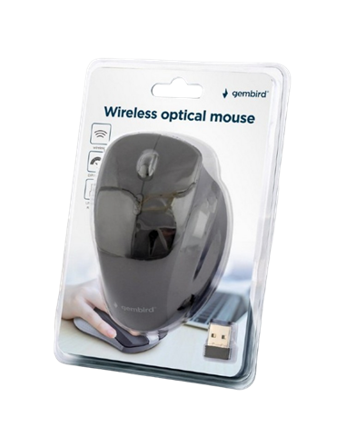 Mouse Wireless Gembird MUSW-6B-02, Negru