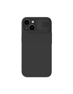 Чехол Nillkin iPhone 14 Plus, CamShield Silky Silicone, Чёрный