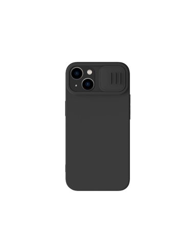 Husă Nillkin iPhone 14 Plus, CamShield Silky Silicone, Negru