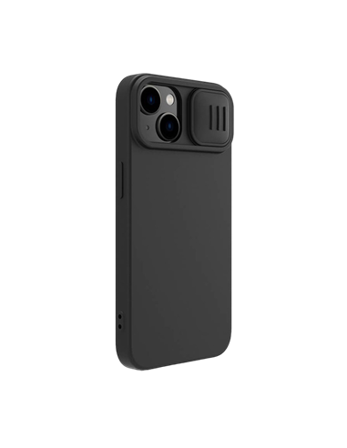Чехол Nillkin iPhone 14 Plus, CamShield Silky Silicone, Чёрный