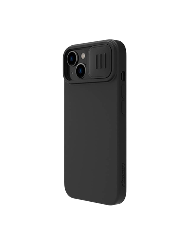 Husă Nillkin iPhone 14 Plus, CamShield Silky Silicone, Negru