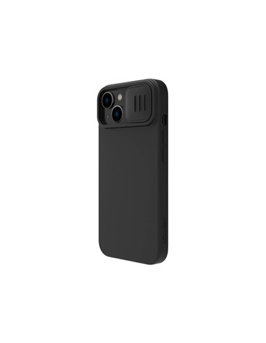Husă Nillkin iPhone 14 Plus, CamShield Silky Silicone, Negru