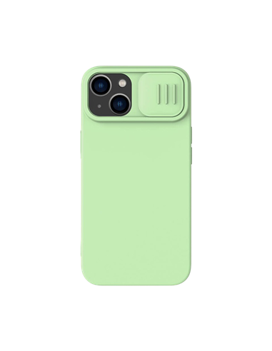 Husă Nillkin iPhone 14 Plus, CamShield Silky Silicone, Verde