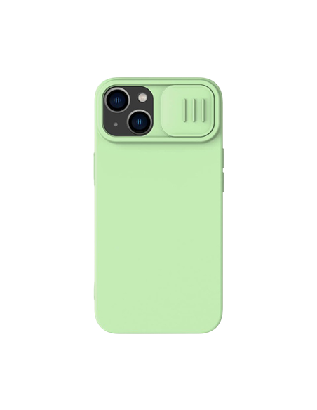 Husă Nillkin iPhone 14 Plus, CamShield Silky Silicone, Verde