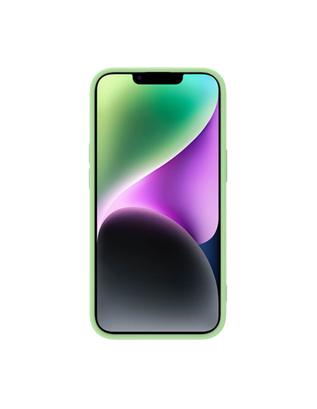 Husă Nillkin iPhone 14 Plus, CamShield Silky Silicone, Verde