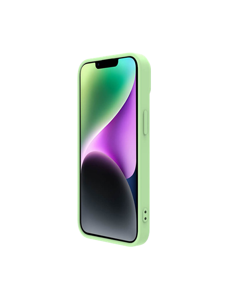 Husă Nillkin iPhone 14 Plus, CamShield Silky Silicone, Verde