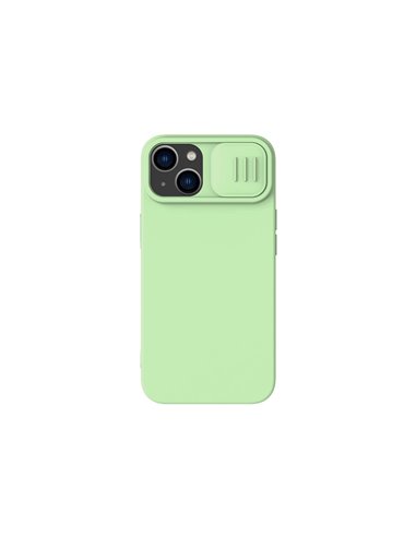 Husă Nillkin iPhone 14 Plus, CamShield Silky Silicone, Verde