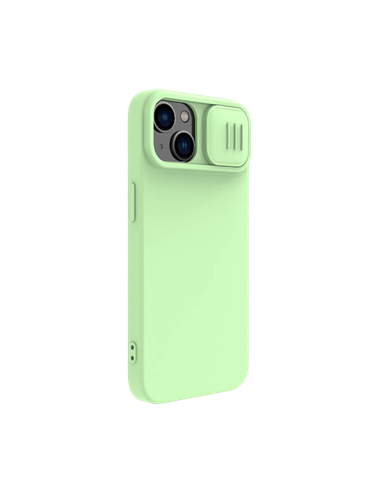 Husă Nillkin iPhone 14 Plus, CamShield Silky Silicone, Verde