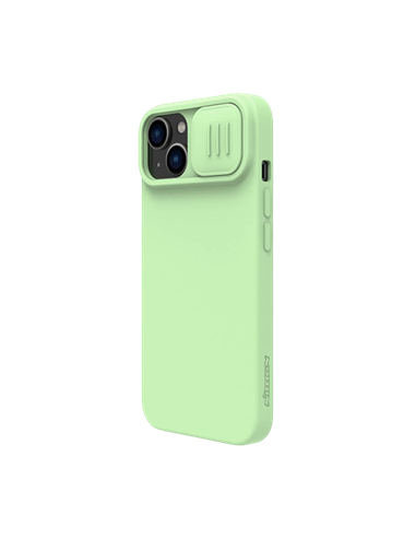 Husă Nillkin iPhone 14 Plus, CamShield Silky Silicone, Verde