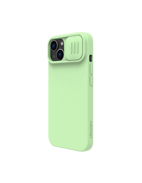 Husă Nillkin iPhone 14 Plus, CamShield Silky Silicone, Verde