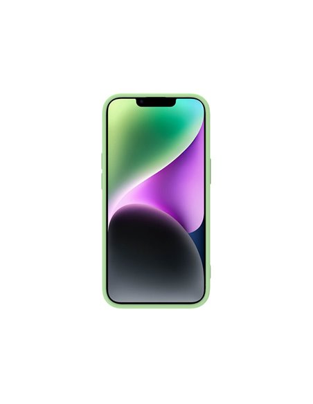 Husă Nillkin iPhone 14 Plus, CamShield Silky Silicone, Verde
