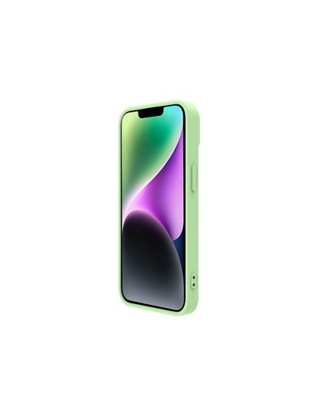 Husă Nillkin iPhone 14 Plus, CamShield Silky Silicone, Verde