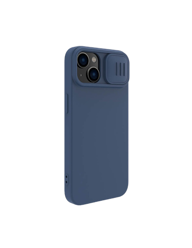 Чехол Nillkin iPhone 14 Plus, CamShield Silky Silicone, Синий