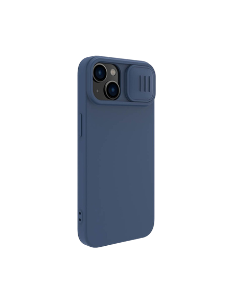 Чехол Nillkin iPhone 14 Plus, CamShield Silky Silicone, Синий