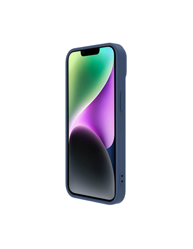 Чехол Nillkin iPhone 14 Plus, CamShield Silky Silicone, Синий