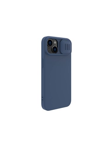 Чехол Nillkin iPhone 14 Plus, CamShield Silky Silicone, Синий