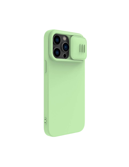 Чехол Nillkin iPhone 14 Pro Max, CamShield Silky Silicone, Зелёный