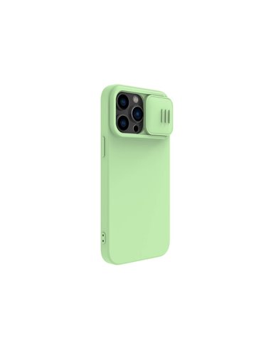 Чехол Nillkin iPhone 14 Pro Max, CamShield Silky Silicone, Зелёный