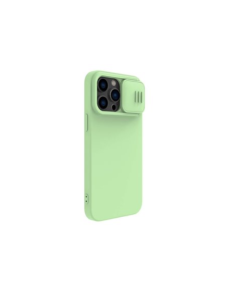 Чехол Nillkin iPhone 14 Pro Max, CamShield Silky Silicone, Зелёный