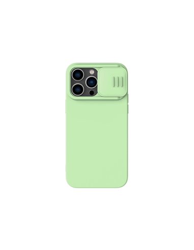 Чехол Nillkin iPhone 14 Pro Max, CamShield Silky Silicone, Зелёный